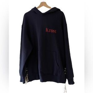 Krost Nautica Fair Winds Vented Large Navy Urban Outfitters Hoodie Nordstrom NWT